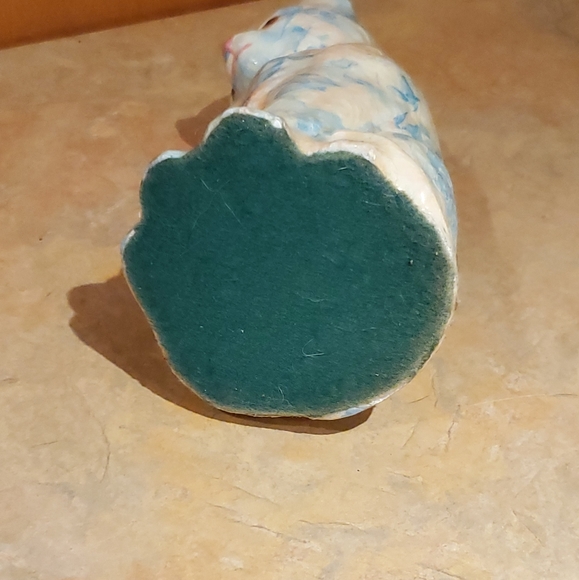 Vintage ceramic decoupage cat - Picture 3 of 6